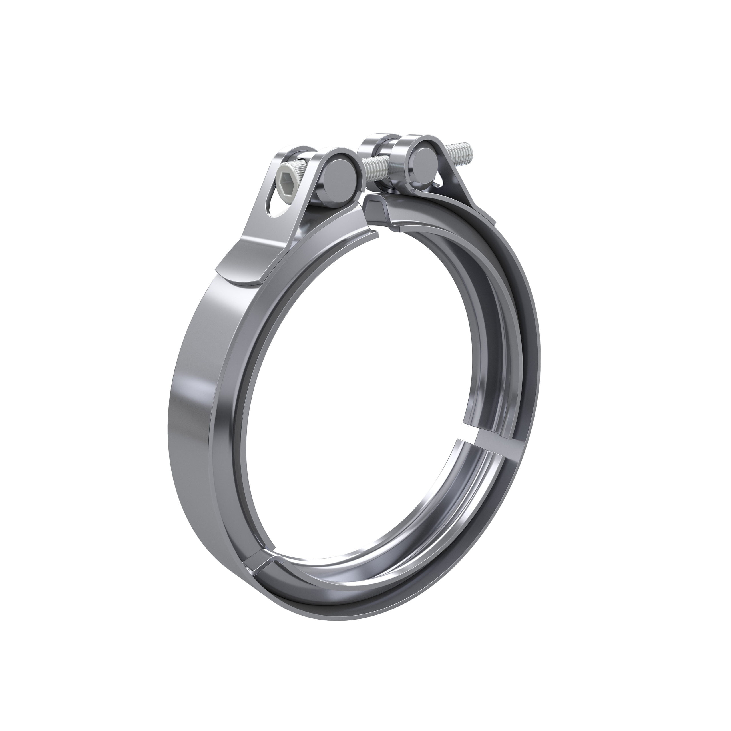 Bolted sapce saving V clamp