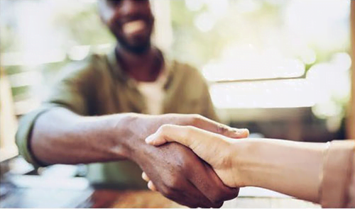 people shaking hands