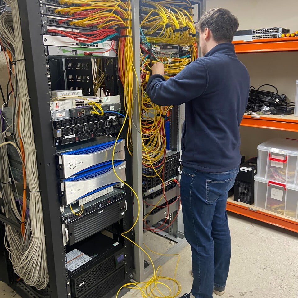 I.T Apprentice working on servers